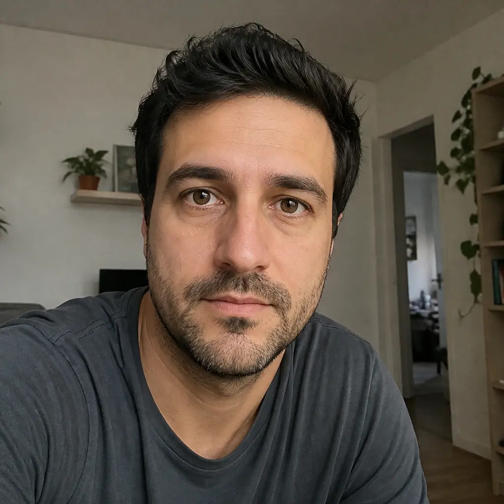 AI-generated fictional portrait